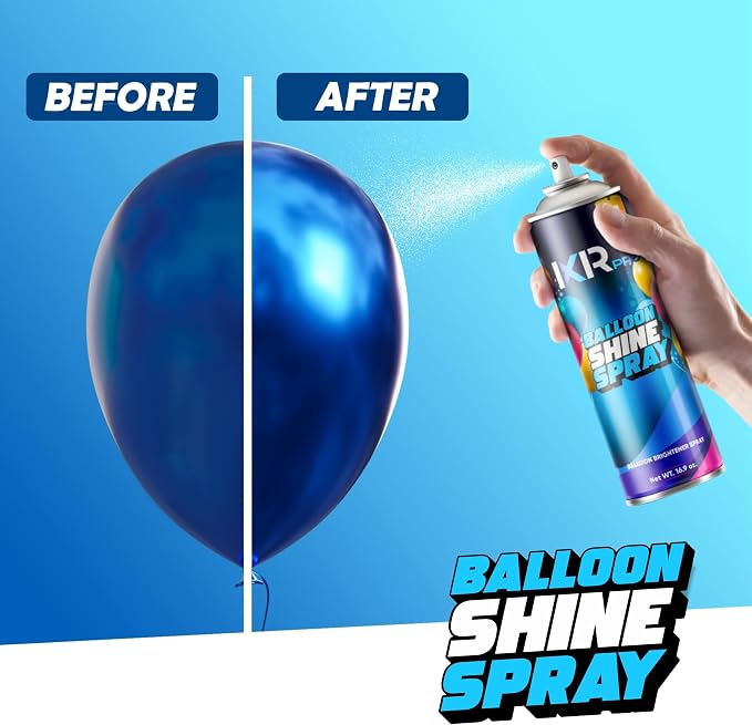 Balloon Shine Spray for Party, 4 Pack x 16.9 oz, Balloons Spray Silicone | - Image 3