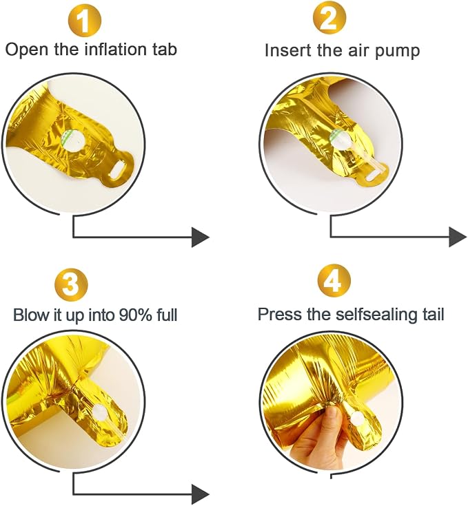 Gold Number 2 Balloon 40 Inch - Image 6