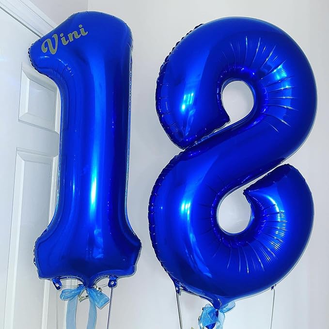 40 Inch Navy Blue 28 Balloons Giant Number 28 Balloons Navy Blue 28 Birthday - Image 5