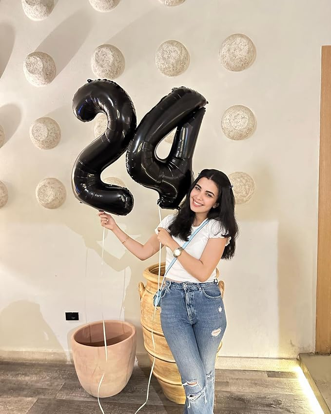 40 Inch Black Number 3 Balloon Birthday Party Decorations - Image 7
