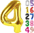 Gold Number 4 Balloon 40 Inch, 4th Birthday Party Decorations Men Women | Foil by IWERP