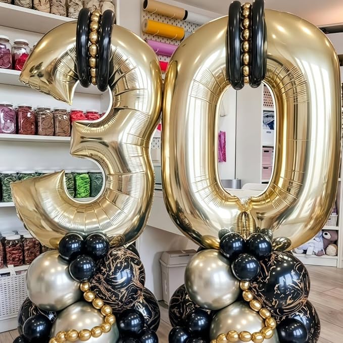 Champagne Gold 11 Balloon, 40 Inch Light Gold Number 11 Balloon Big Foil Mylar - Image 5