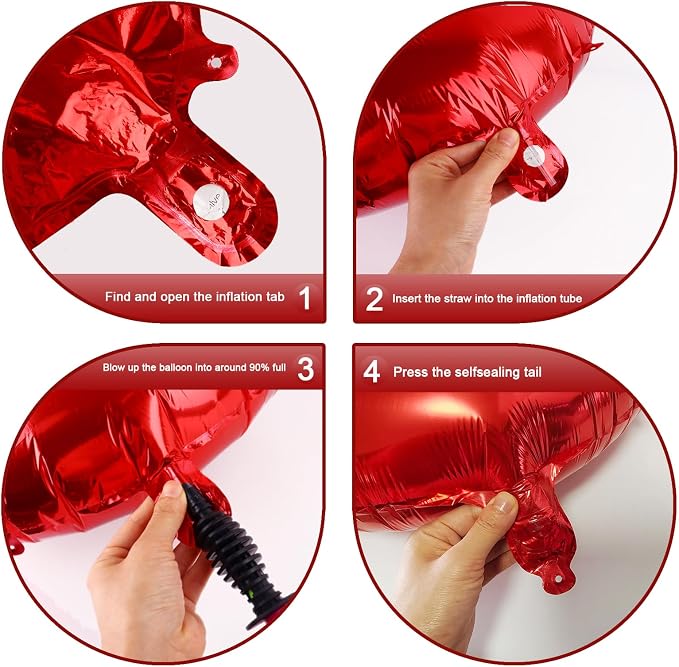 Red Number 7 Balloon 40 inch, Balloon numbers party supplies, deco photo shoot - Image 3