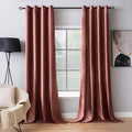MIULEE Velvet Curtains Dusty Rose Pink 52 x 84 Inch Length Set of 2 | Grommet by MIULEE