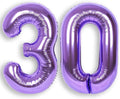 RainbowQ Purple 30 Balloon Number 40 Inch 0-40 Foil Large Balloons | Big Mylar by RainbowQParty