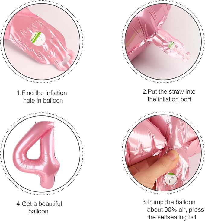 Numbers 15 Balloon 40Inch Pearl Pink Balloon - Image 6