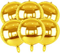 6pcs Gold Foil Balloons 22inch Round Balloons by Namyoo