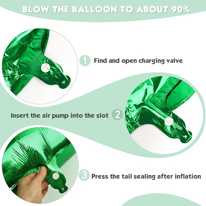 40 Inch Green Number 9 Balloon Birthday Party Decorations - Image 6