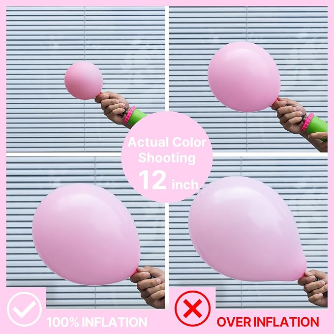 PartyWoo Baby Pink Balloons 50pcs Pastel Pale Light Pink Color | - Image 4