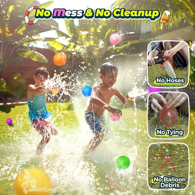 Reusable Water Balloons, Water Bombs Splash Ball, Magnetic Water Ball - Image 5