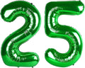 Number 25 Balloons 40 Inch for 25 52 Birthday Party Decorations, Dark Green | by Mluchee