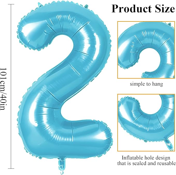 Number 12 Balloons for 12th Birthday Party Decorations, 0-100 Large No.12 - Image 2