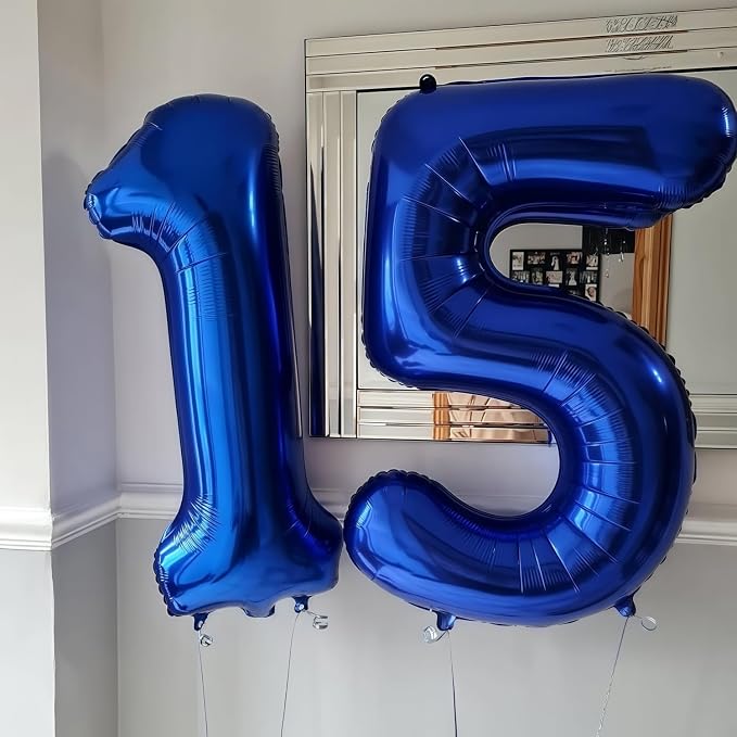 Navy Blue 16 Balloon Number, 40 Inch Number 16 Balloon Big Dark Blue Foil Mylar - Image 5