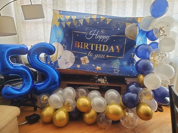 15 Balloon Numbers 40Inch for 15th Year Old Birthday Decorations, Dark Blue | - Image 4