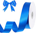 woric Royal Blue Ribbon 1 inch 50 Yards | Polyester Satin by woric