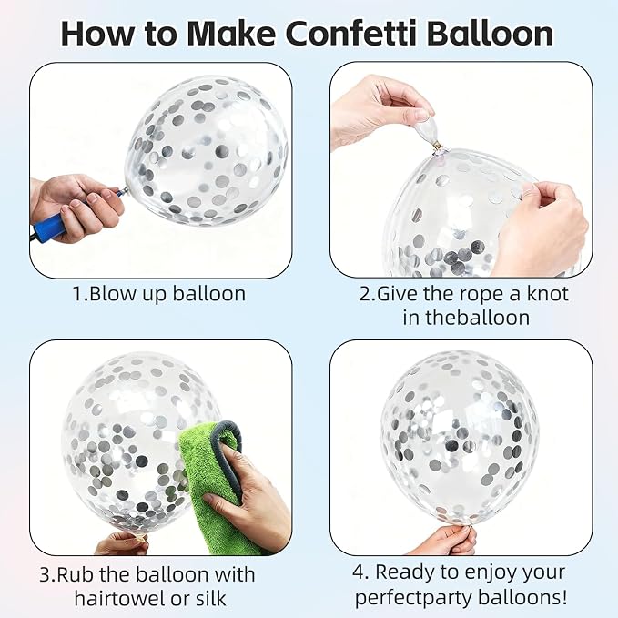 Black and Silver Balloons, 12 Inch | Latex Balloons - Image 3