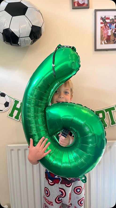 40 Inch Green Number 7 Balloon Birthday Party Decorations - Image 3