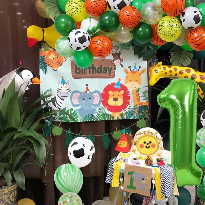TONIFUL 40 Inch Green Number 2 Balloons Large Foil 2nd Birthday Decorations | - Image 4
