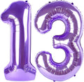 13 Balloon Number 40 Inch Purple Balloons by Mluchee