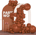 PartyWoo Dark Brown Balloons 100pcs Boho Neutral Coffee Tan Color | 36 18 12 10 by PartyWoo