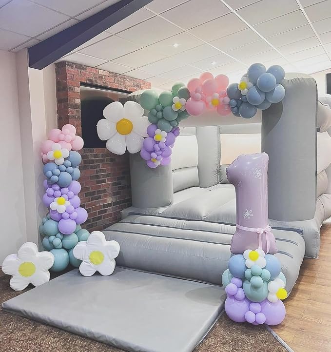 Number 3 Balloons 40 Inch for 3rd 33 Birthday Decorations, Cream Purple | Jumbo - Image 4