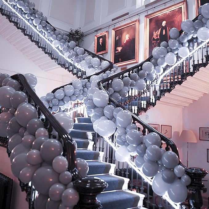 PartyWoo Dusty Blue Balloons 100pcs Slate Blue Boho Neutral Color | 36 18 12 10 - Image 7