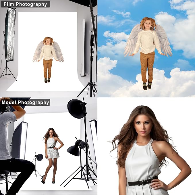 White Photography Backdrop for Photoshoot, 10x10 FT | Versatile Studio Photo - Image 3