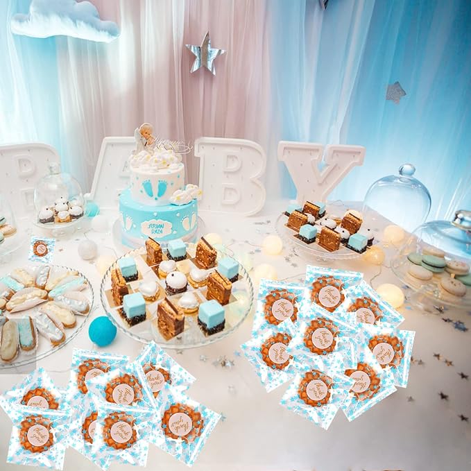 100 Pcs 5x7 In Star Self-Sealing Cellophane Treat Bags, Baby Shower - Image 6