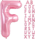 TONIFUL 40 Inch Large Pink Letter F Balloons Giant Foil Mylar Alphabet Balloon by TONIFUL