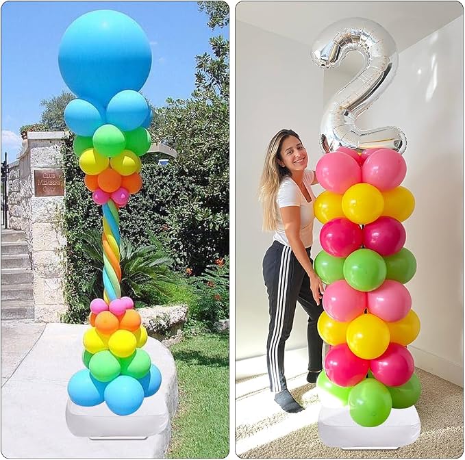 Balloon Column Stand Kit Set of 8, 7 Feet Height Adjustable Balloon Tower Pillar - Image 5