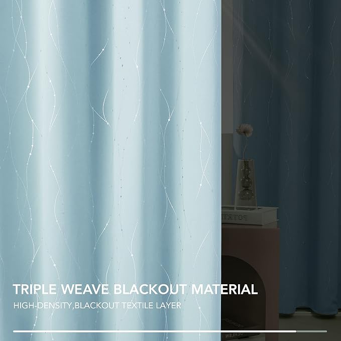 Deconovo Living Room Curtains 72 Inches Long, Thermal Insulated, Room Darkening - Image 6