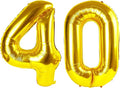Balloons Number 40 Inch Gold 40 Balloon by Mluchee