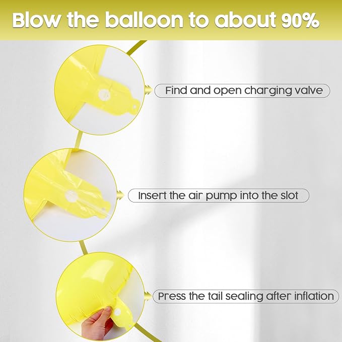 6 Balloon - Macaron Yellow Birthday Number Balloons, 40 Inch Decorations | - Image 6