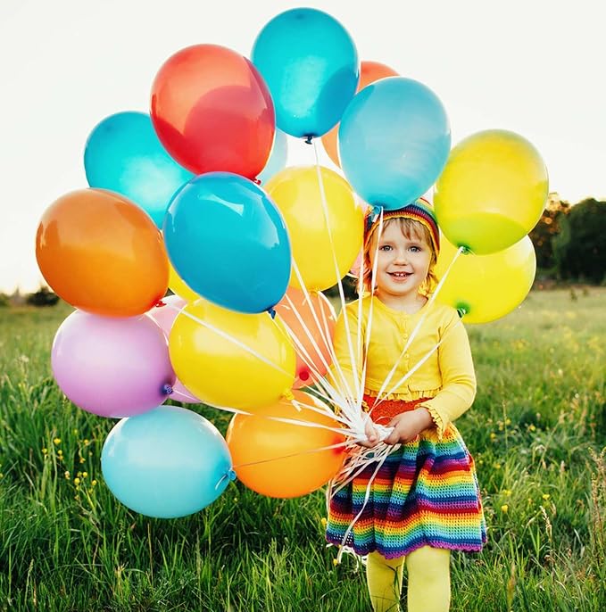 12 Inch Rainbow Balloons, Baby Shower, Graduate Party Decorations - Image 4