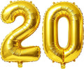 40 Inch Number 20 Balloons for 20th Birthday Party Decorations, 0-100 Gold by FOBELEC