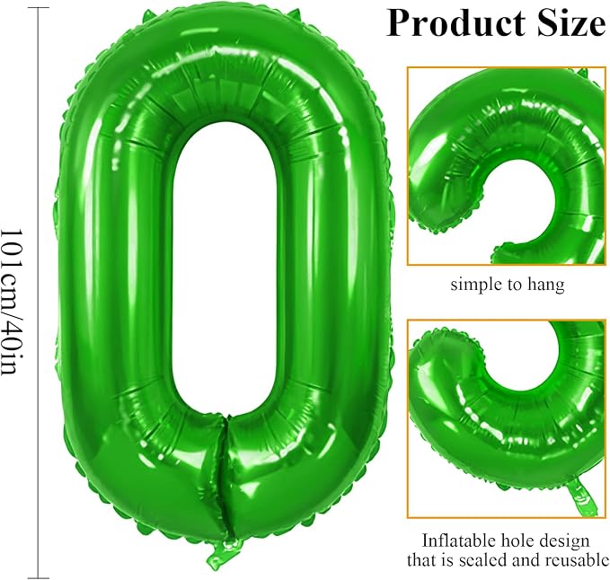 Number 60 Balloons for 60th Birthday Party Decorations, 0-100 Large No.60 - Image 2