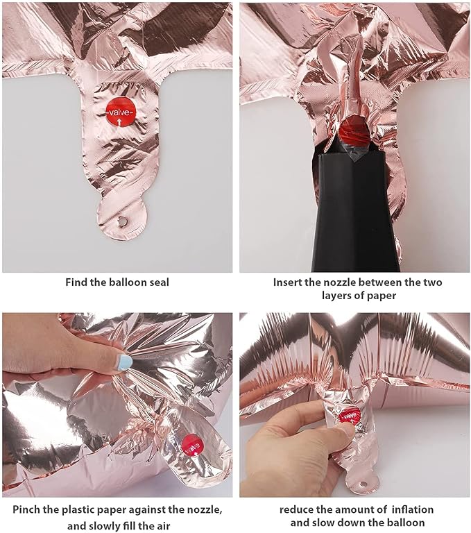 Rose Gold 13 Number Balloons Big Giant Jumbo Large Number 13 Foil Mylar Balloons - Image 6