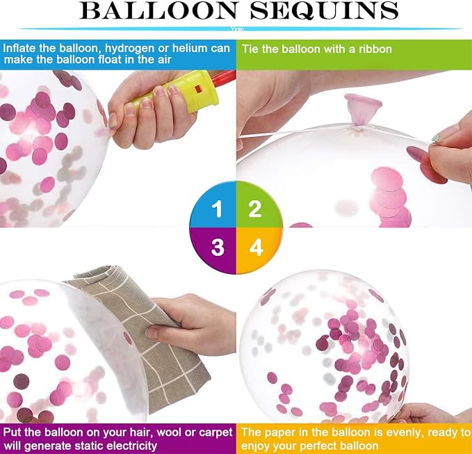 Pink 4th Birthday Balloons for Girls - Image 3