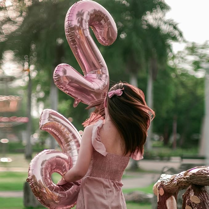 40 Inch Pink Number 1 Foil Balloon - Image 7