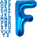 40 Inch Blue Letter F Balloon Big Foil Helium Letter Balloons A-Z | Giant Large by SULALABOO