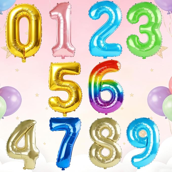 40 Inch Number 97 Balloons for 97th Birthday Party Decorations, 0-100 Fruit - Image 6