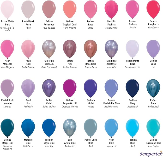 Sempertex Fashion Blue Balloons, 5 Inch, Graduation, Baby Shower, Anniversary - Image 6