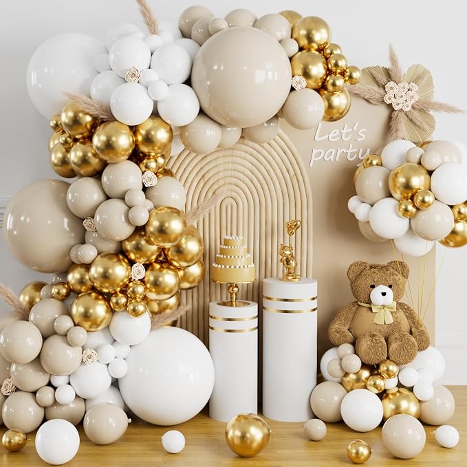 100pcs Gold Metallic Balloons 12 inch Chrome Latex Round Helium balloon | Gold - Image 7