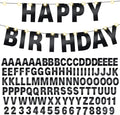 TaoBary 112 Pcs DIY Letter Kit Glitter Customizable Banner Letters Include 107 by TaoBary