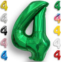 Green Number Balloon 4 Mylar Foil Balloons 32 inch by Unknown
