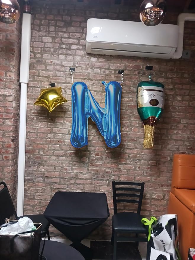 Letter Balloons 40 Inch Blue Giant Alphabet Balloons Letter F | Foil Mylar Big - Image 3