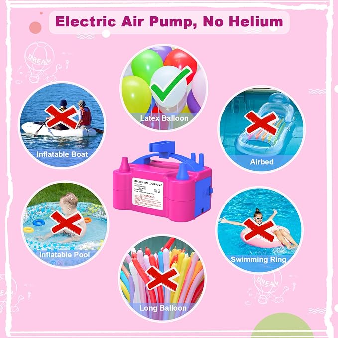 IDAODAN Electric Balloon Pump, Portable Electric Balloon Blower Machine - Image 6