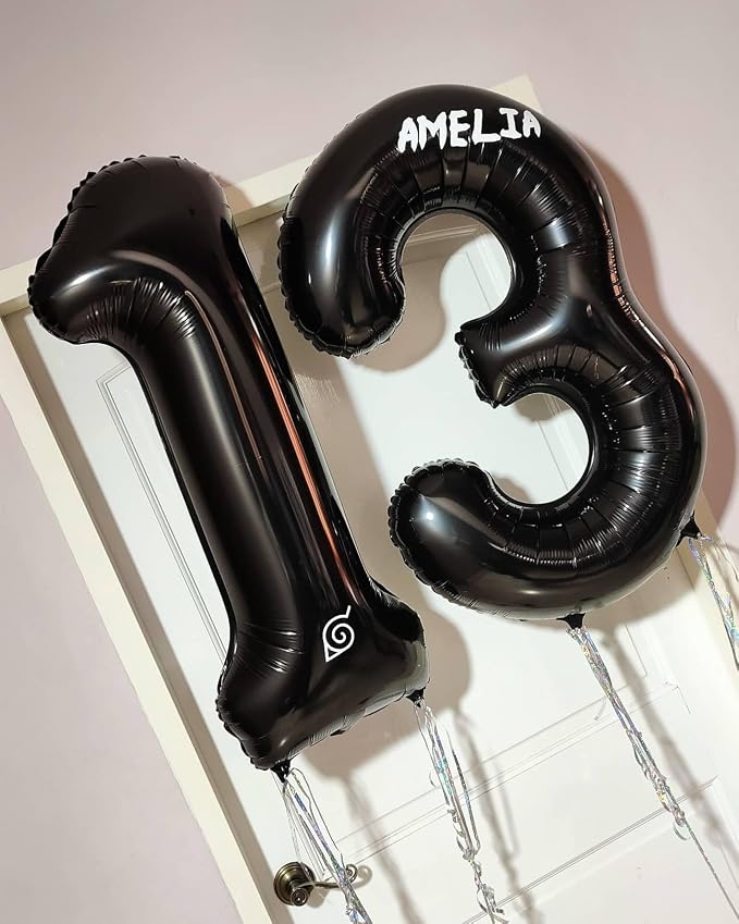 40 Inch Black 22 Balloons Giant Number 22 Balloons Black 22 Birthday Balloons - Image 6