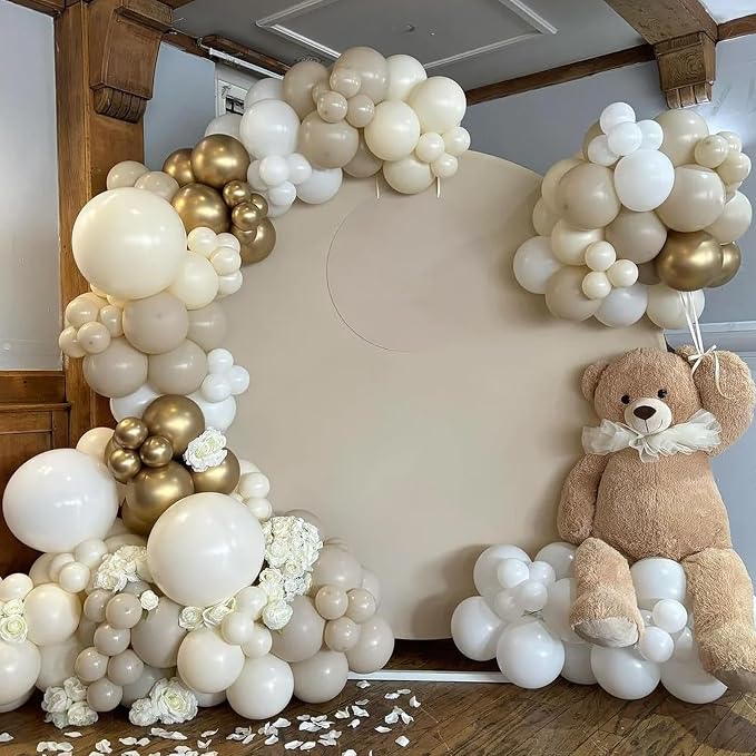 Voircoloria 105pcs Ivory White Party Latex Balloons, 12inch | - Image 4