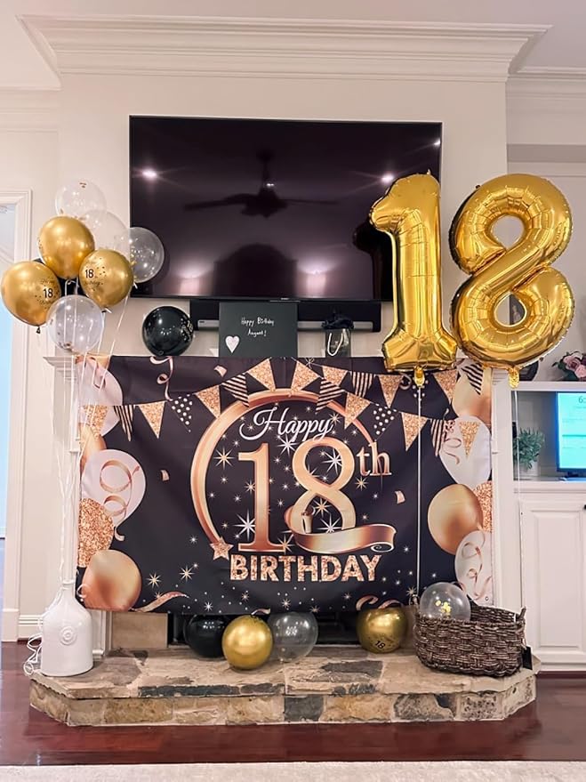 50 Balloon - Gold Birthday Number Balloons, 40 Inch Decorations Men Women | - Image 3